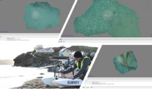 Images from underwater photogrammetry